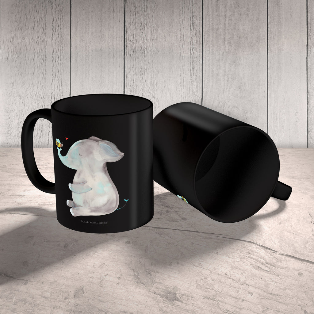 Tasse Elefant & Biene Elefant, Biene, Liebe, Liebesbeweis, Jahrestag, Liebesgeschenk, Heiratsantrag, Hochzeitsgeschenk, Liebesspruch Becher, Kaffeetasse, Kaffeebecher, Tee, Frühstück, Büro  süße Tiermotive, gute Laune, lustige Sprüche, Tiere