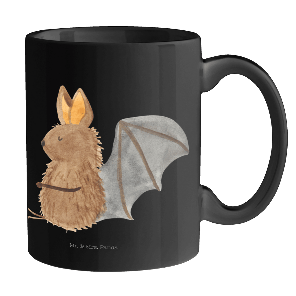 Tasse Fledermaus sitzend Fledermaus, Fledermäuse, Motivation, entspannen Becher, Kaffeetasse, Kaffeebecher, Tee, Frühstück, Büro  süße Tiermotive, gute Laune, lustige Sprüche, Tiere