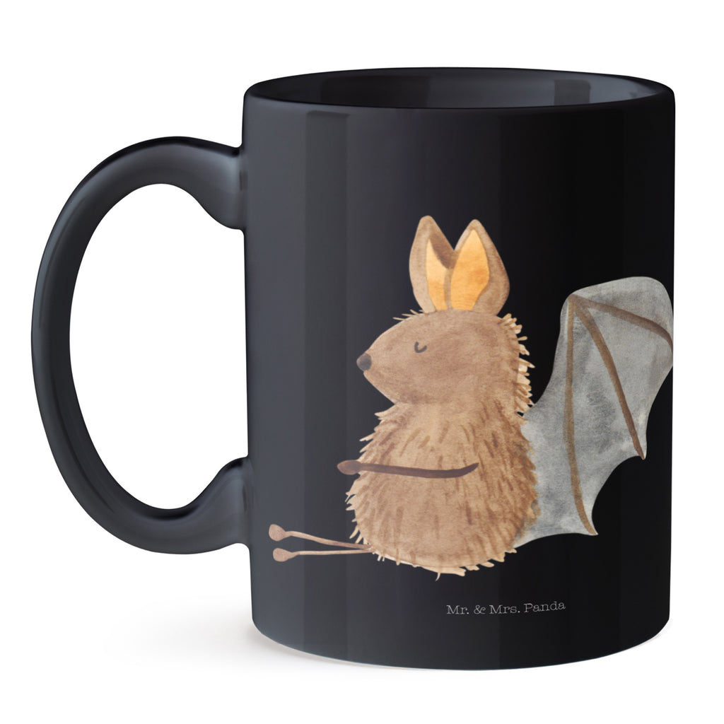 Tasse Fledermaus sitzend Fledermaus, Fledermäuse, Motivation, entspannen Becher, Kaffeetasse, Kaffeebecher, Tee, Frühstück, Büro  süße Tiermotive, gute Laune, lustige Sprüche, Tiere