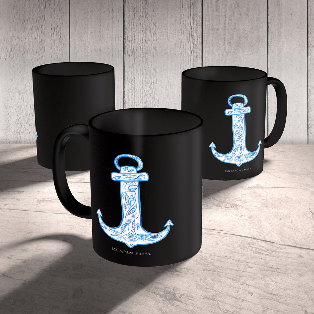 Tasse Anker Blau  Becher, Kaffeetasse, Kaffeebecher, Tee, Frühstück, Büro  süße Tiermotive, gute Laune, lustige Sprüche, Tiere