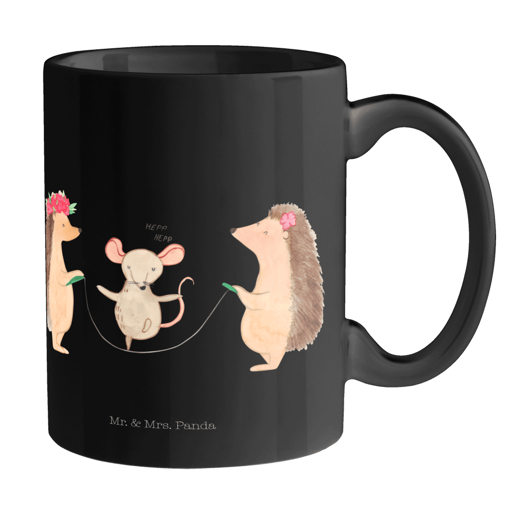 Tasse Igel Seilhüpfen