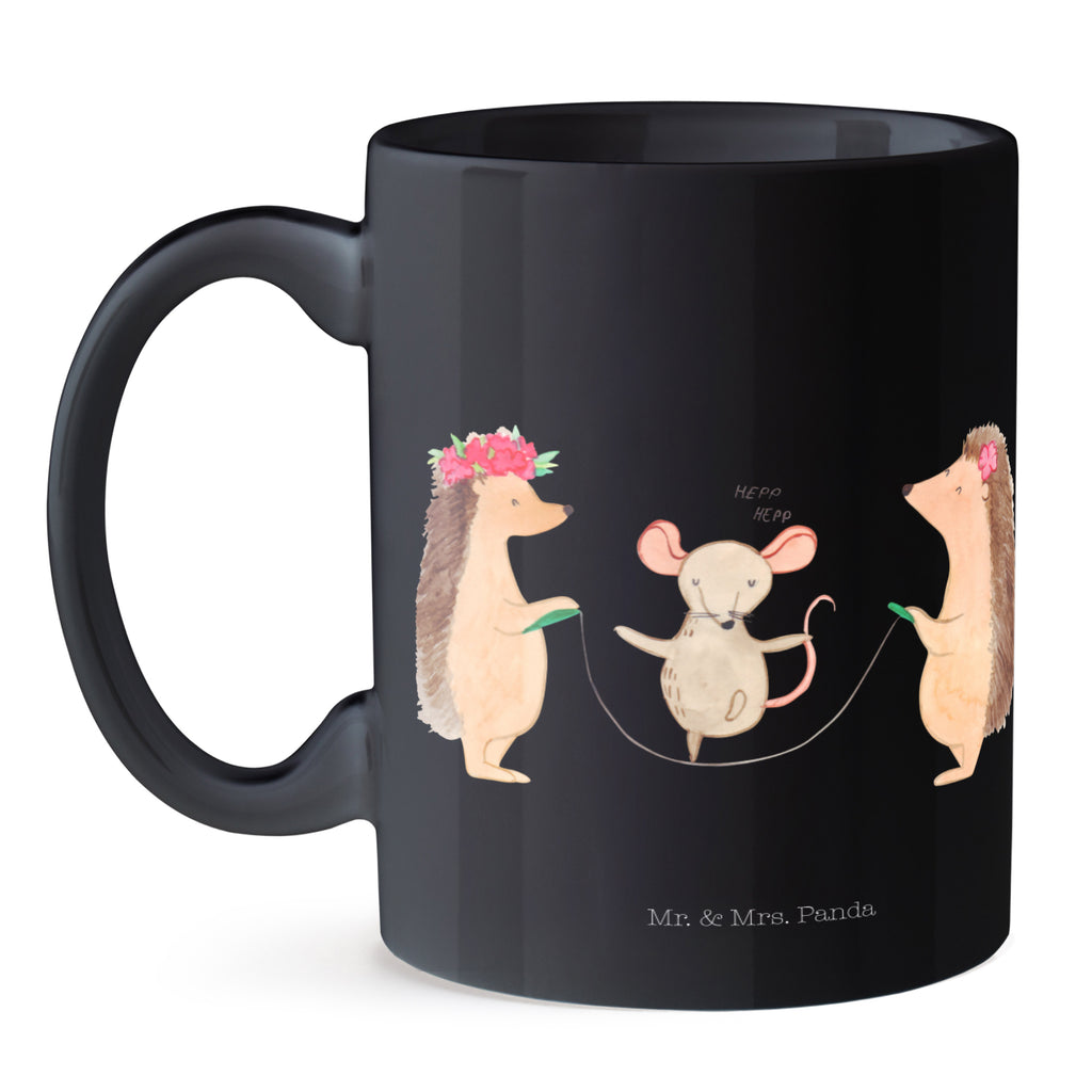Tasse Igel Seilhüpfen