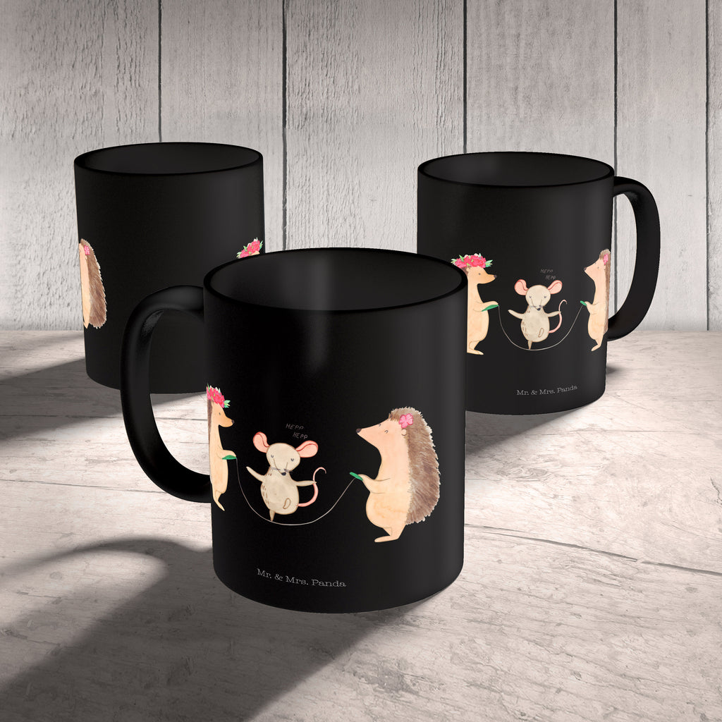 Tasse Igel Seilhüpfen