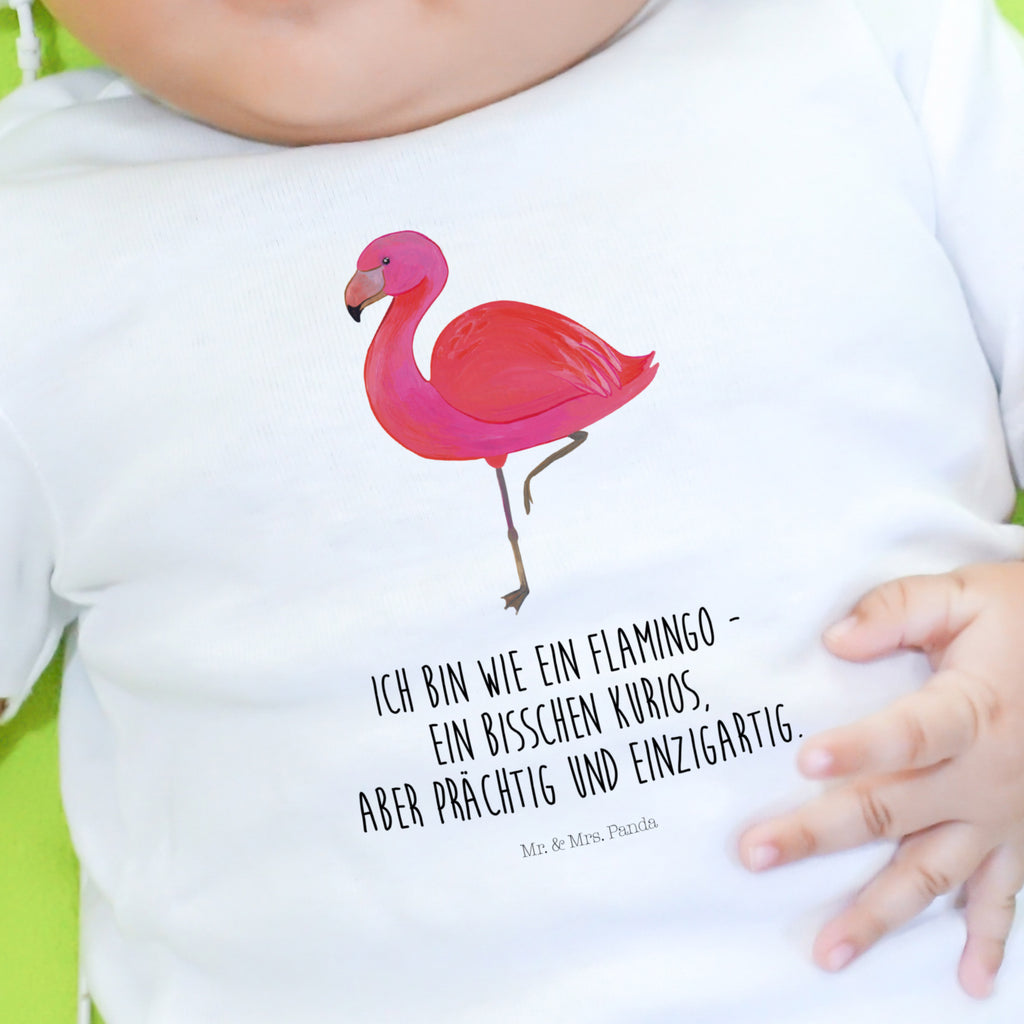 12-18 Monate Baby Longsleeve Flamingo classic Mädchen, Jungen, Baby, Langarm, Bio, Kleidung, Flamingo, Einzigartig, Selbstliebe, Stolz, ich, für mich, Spruch, Freundin, Freundinnen, Außenseiter, Sohn, Tochter, Geschwister