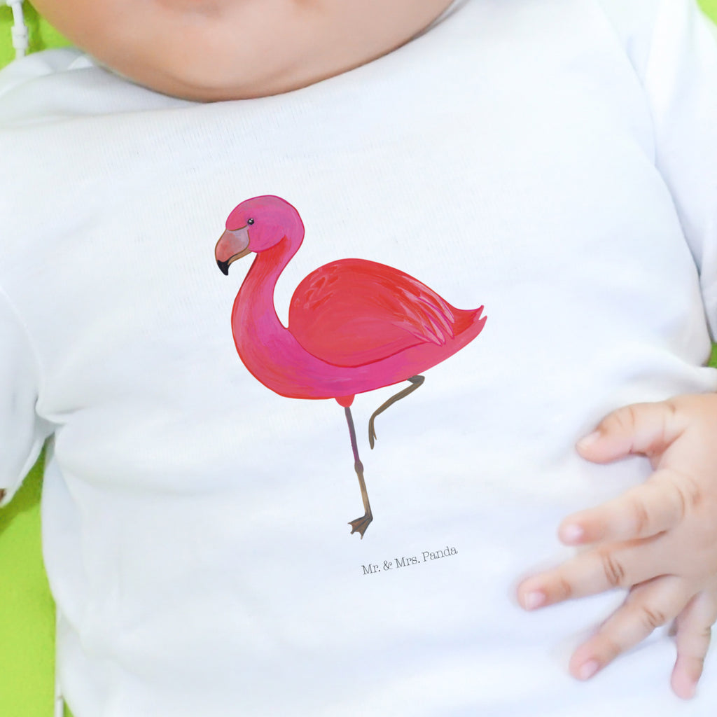 12-18 Monate Baby Longsleeve Flamingo classic Mädchen, Jungen, Baby, Langarm, Bio, Kleidung, Flamingo, Einzigartig, Selbstliebe, Stolz, ich, für mich, Spruch, Freundin, Freundinnen, Außenseiter, Sohn, Tochter, Geschwister