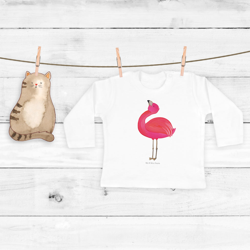 18-24 Monate Baby Longsleeve Flamingo stolz Mädchen, Jungen, Baby, Langarm, Bio, Kleidung, Longsleeve, Flamingo, stolz, Freude, Selbstliebe, Selbstakzeptanz, Freundin, beste Freundin, Tochter, Mama, Schwester