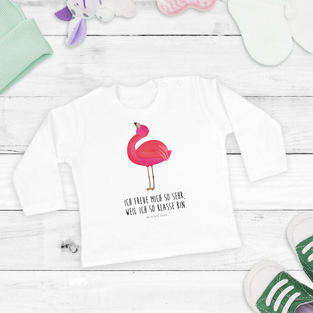 18-24 Monate Baby Longsleeve Flamingo stolz Mädchen, Jungen, Baby, Langarm, Bio, Kleidung, Longsleeve, Flamingo, stolz, Freude, Selbstliebe, Selbstakzeptanz, Freundin, beste Freundin, Tochter, Mama, Schwester