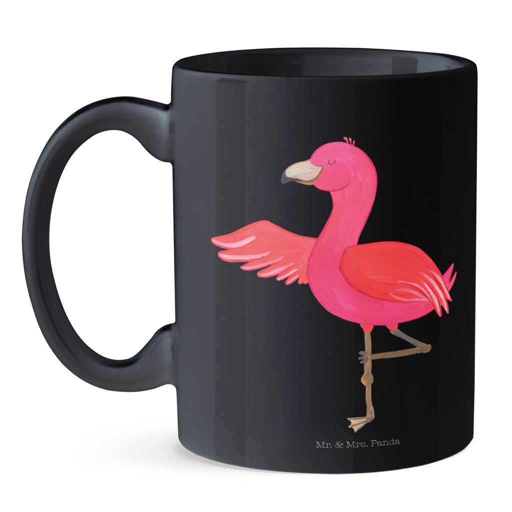 Tasse Flamingo Yoga Flamingo, Vogel, Yoga, Namaste, Achtsamkeit, Yoga-Übung, Entspannung, Ärger, Aufregen, Tiefenentspannung Becher, Kaffeetasse, Kaffeebecher, Tee, Frühstück, Büro  Flamingo