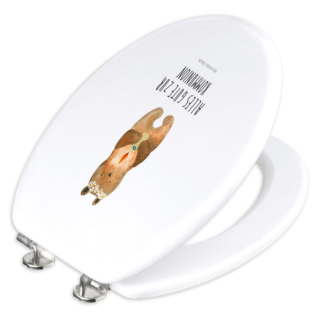 Motiv WC Sitz Kommunion-Bär Klobrille, Klodeckel, Toilettendeckel, WC-Sitz, Toilette, Bär, Teddy, Teddybär, Kommunion, Gottes Segen, Taufkerze, katholisch