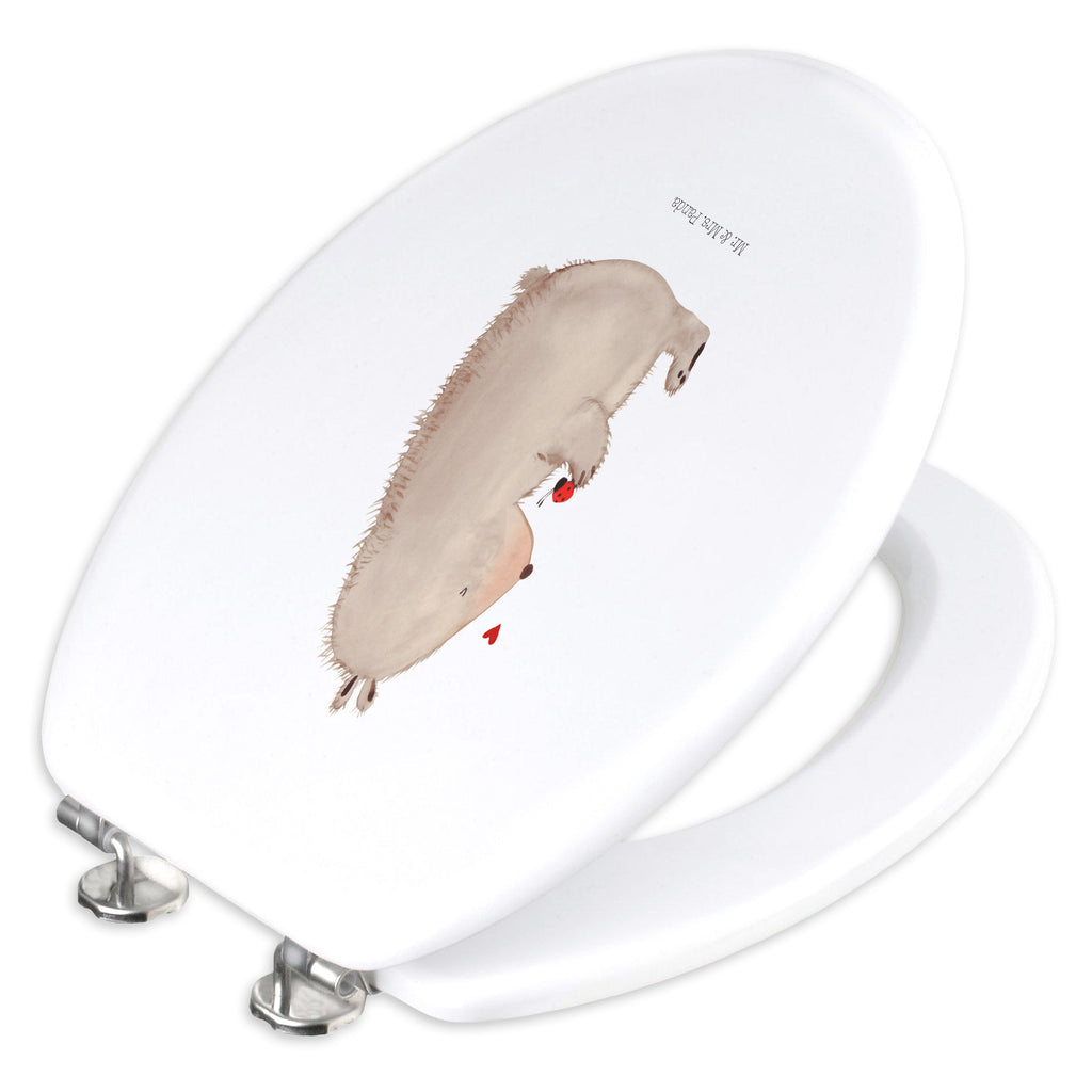Motiv WC Sitz Bär mit Marienkäfer Klobrille, Klodeckel, Toilettendeckel, WC-Sitz, Toilette, Bär, Teddy, Teddybär, Marienkäfer, Liebe, Freiheit, Motivation, Das Leben ist schön