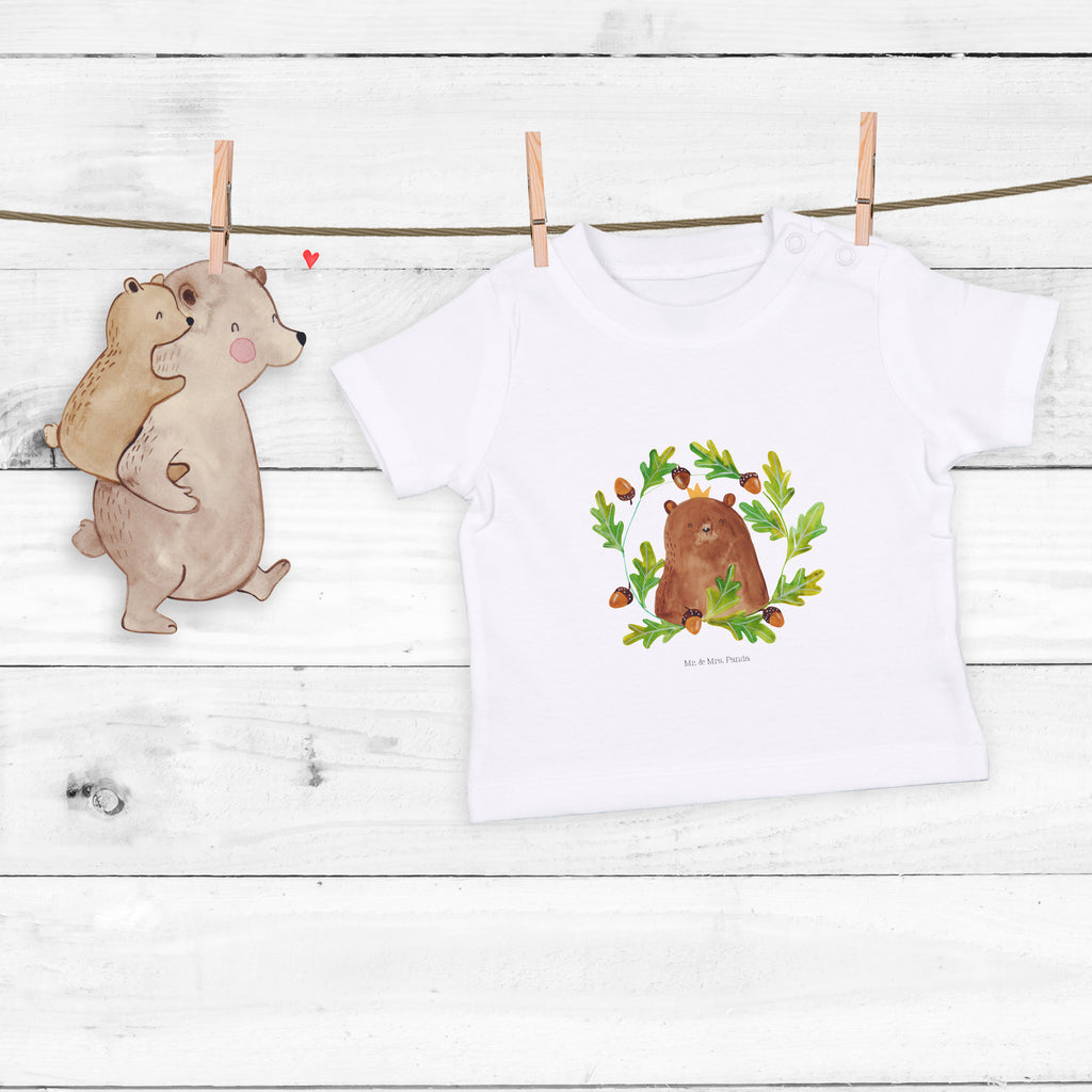 Organic Baby Shirt Bär König Baby T-Shirt, Jungen Baby T-Shirt, Mädchen Baby T-Shirt, Shirt, Bär, Teddy, Teddybär, Papa, Papa Bär, bester Vater, bester Papa, weltbester Papa, Vatertag, Vater, Dad, Daddy, Papi