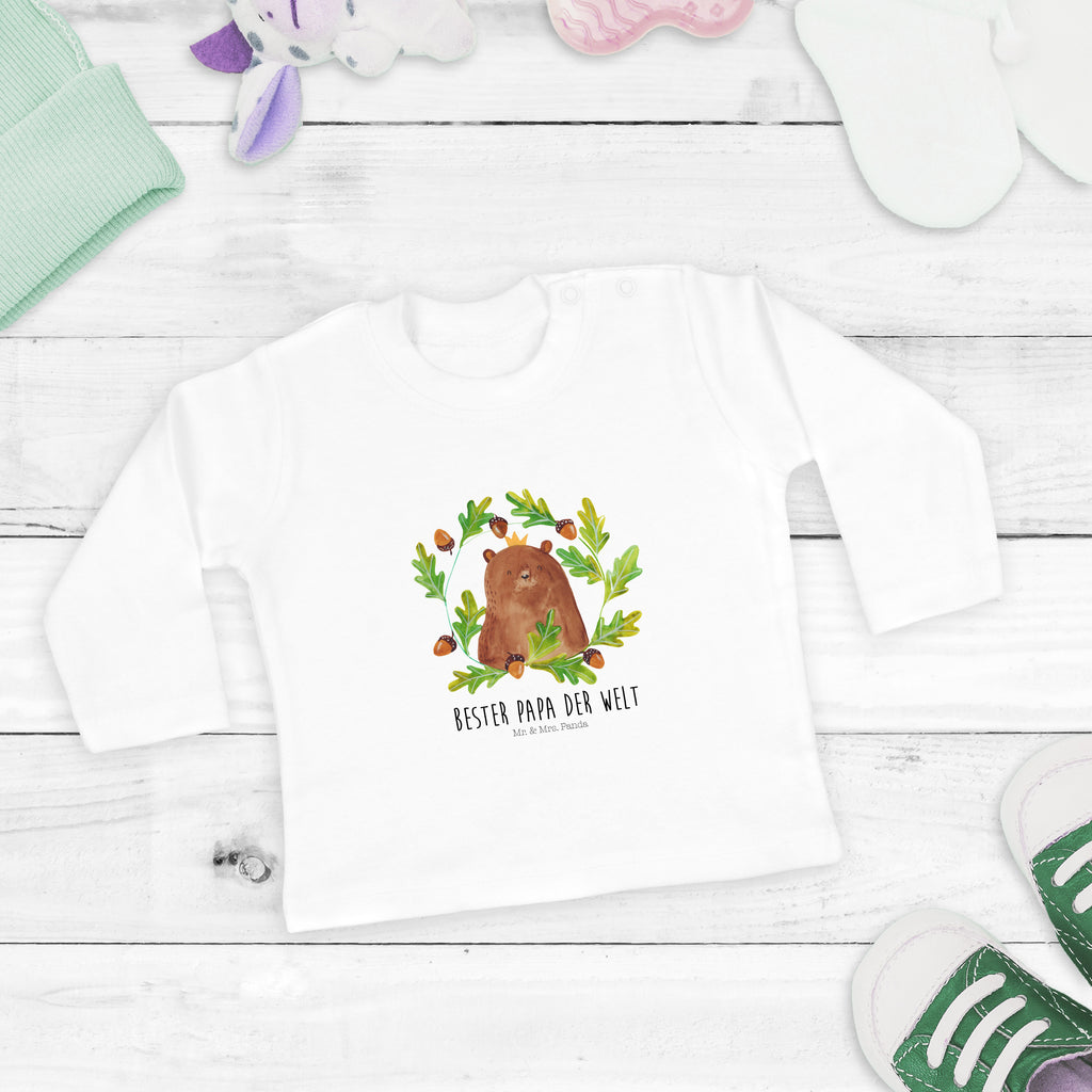 12-18 Monate Baby Longsleeve Bär König Mädchen, Jungen, Baby, Langarm, Bio, Kleidung, Bär, Teddy, Teddybär, Papa, Papa Bär, bester Vater, bester Papa, weltbester Papa, Vatertag, Vater, Dad, Daddy, Papi