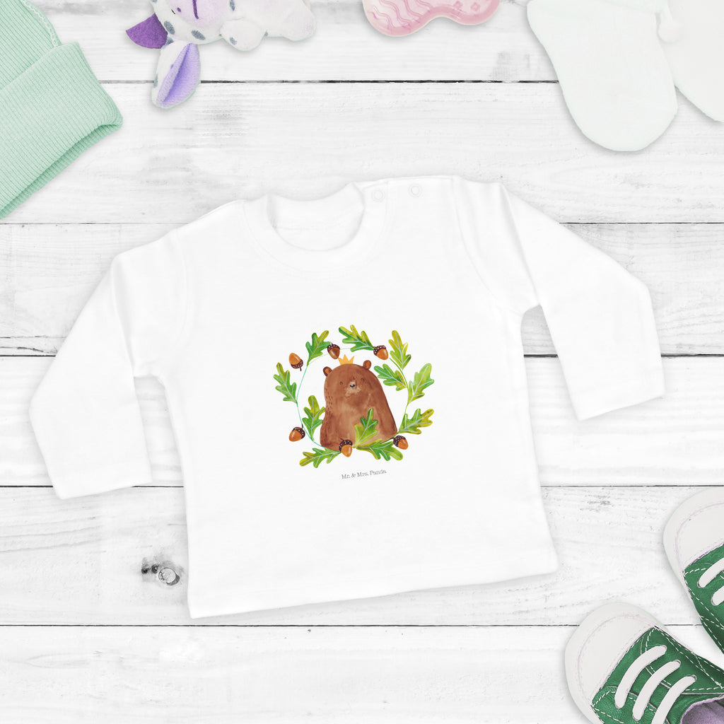12-18 Monate Baby Longsleeve Bär König Mädchen, Jungen, Baby, Langarm, Bio, Kleidung, Bär, Teddy, Teddybär, Papa, Papa Bär, bester Vater, bester Papa, weltbester Papa, Vatertag, Vater, Dad, Daddy, Papi