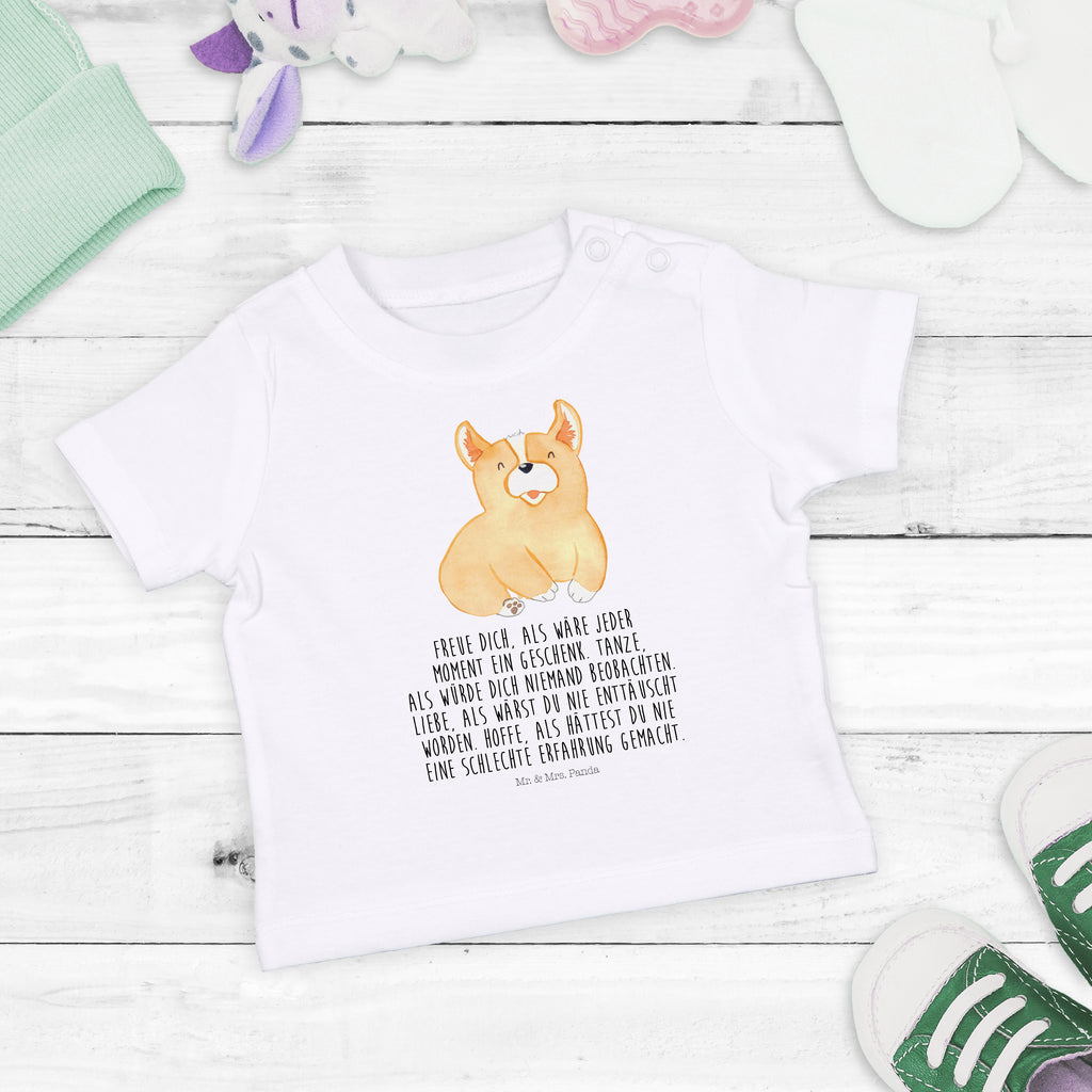 Organic Baby Shirt Corgie Baby T-Shirt, Jungen Baby T-Shirt, Mädchen Baby T-Shirt, Shirt, Hund, Hundemotiv, Haustier, Hunderasse, Tierliebhaber, Hundebesitzer, Sprüche, Corgie, Welsh Corgie Pembroke, britisch, Motivation, Spruch, Hundespruch, Lebensfreude