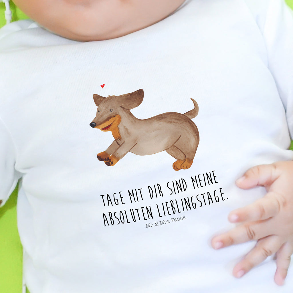 Organic Baby Shirt Hund Dackel fröhlich Baby T-Shirt, Jungen Baby T-Shirt, Mädchen Baby T-Shirt, Shirt, Hund, Hundemotiv, Haustier, Hunderasse, Tierliebhaber, Hundebesitzer, Sprüche, Hunde, Dackel, Dachshund, happy dog