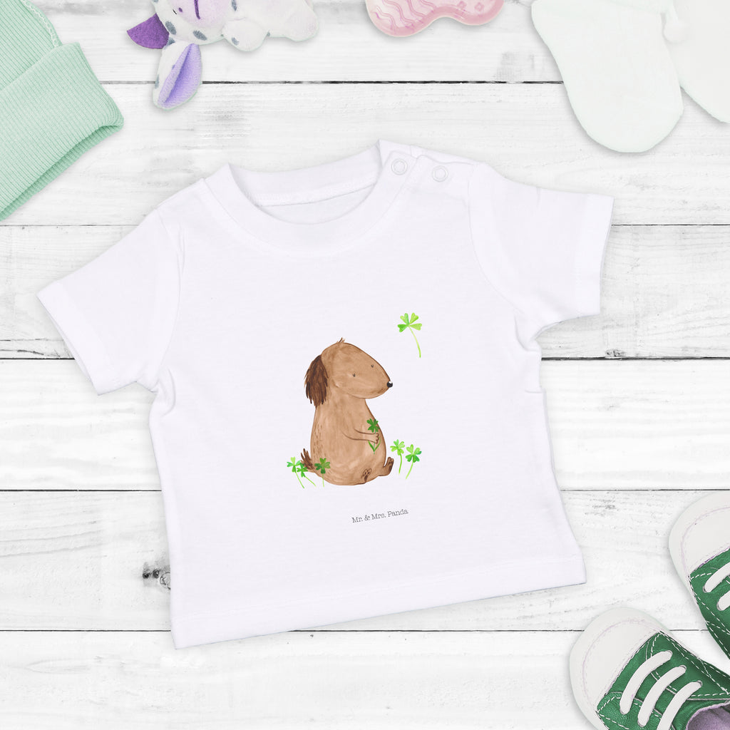 Organic Baby Shirt Hund Kleeblatt Baby T-Shirt, Jungen Baby T-Shirt, Mädchen Baby T-Shirt, Shirt, Hund, Hundemotiv, Haustier, Hunderasse, Tierliebhaber, Hundebesitzer, Sprüche, Kleeblatt, Glück, Tagträume, Motivation, Neuanfang, Geschenk, Glücksbringer, Selbstliebe, Achtsamkeit