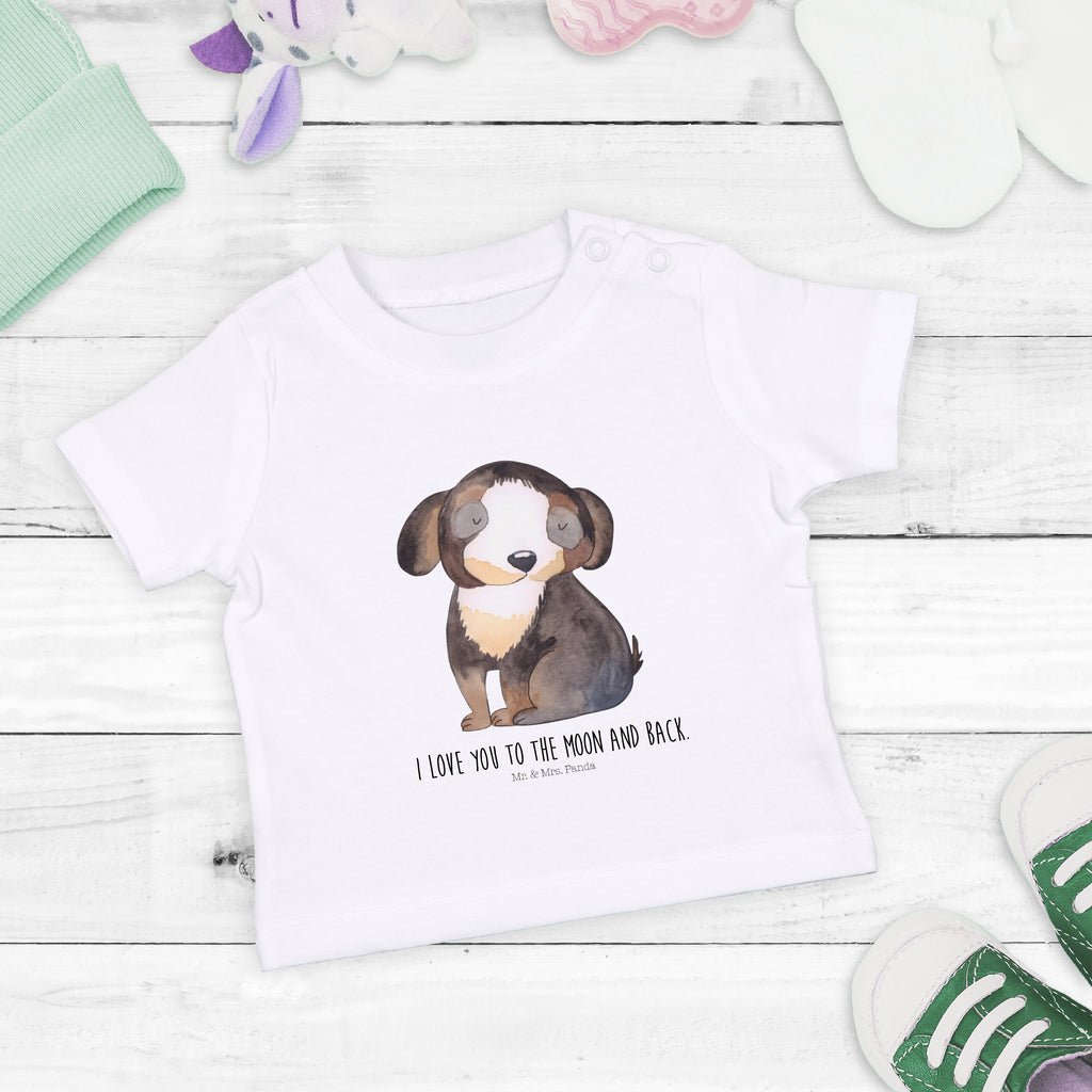 Organic Baby Shirt Hund entspannt Baby T-Shirt, Jungen Baby T-Shirt, Mädchen Baby T-Shirt, Shirt, Hund, Hundemotiv, Haustier, Hunderasse, Tierliebhaber, Hundebesitzer, Sprüche, schwarzer Hund, Hundeliebe, Liebe, Hundeglück