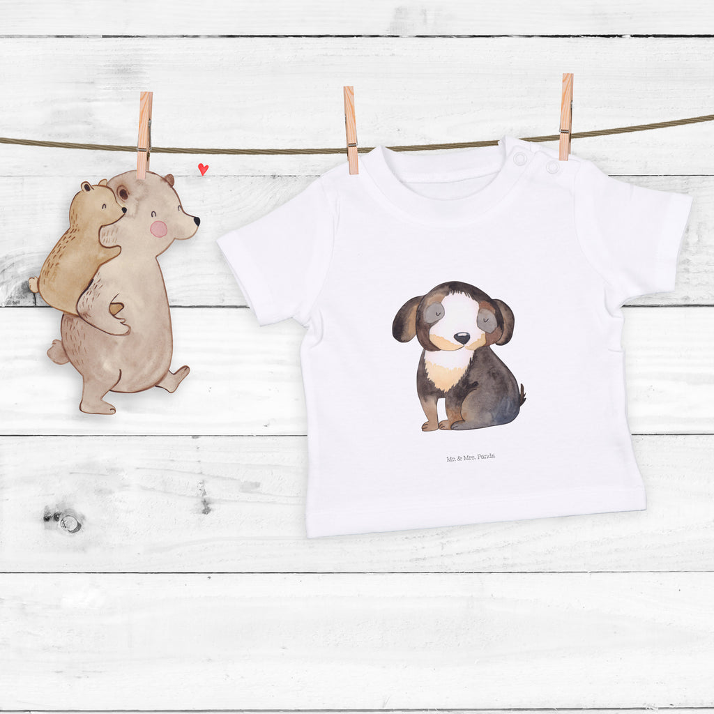 Organic Baby Shirt Hund entspannt Baby T-Shirt, Jungen Baby T-Shirt, Mädchen Baby T-Shirt, Shirt, Hund, Hundemotiv, Haustier, Hunderasse, Tierliebhaber, Hundebesitzer, Sprüche, schwarzer Hund, Hundeliebe, Liebe, Hundeglück
