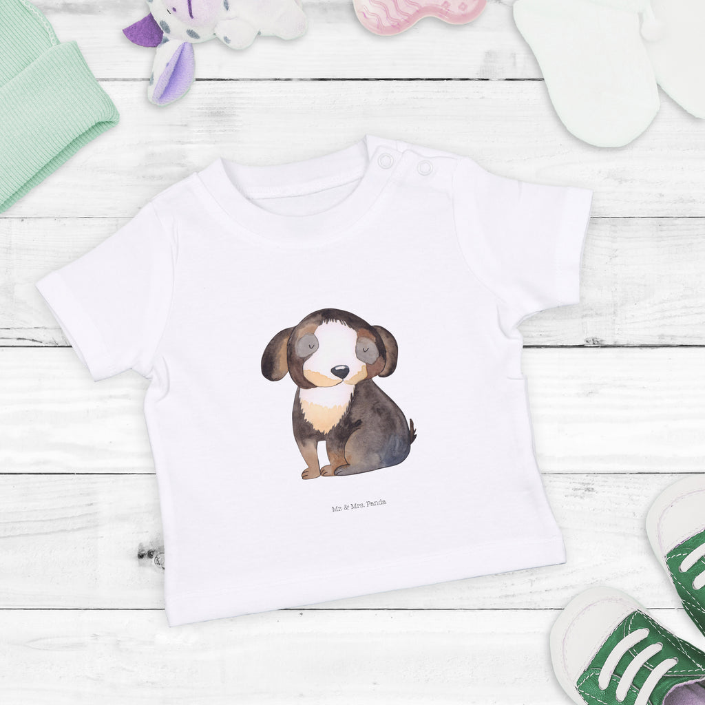 Organic Baby Shirt Hund entspannt Baby T-Shirt, Jungen Baby T-Shirt, Mädchen Baby T-Shirt, Shirt, Hund, Hundemotiv, Haustier, Hunderasse, Tierliebhaber, Hundebesitzer, Sprüche, schwarzer Hund, Hundeliebe, Liebe, Hundeglück