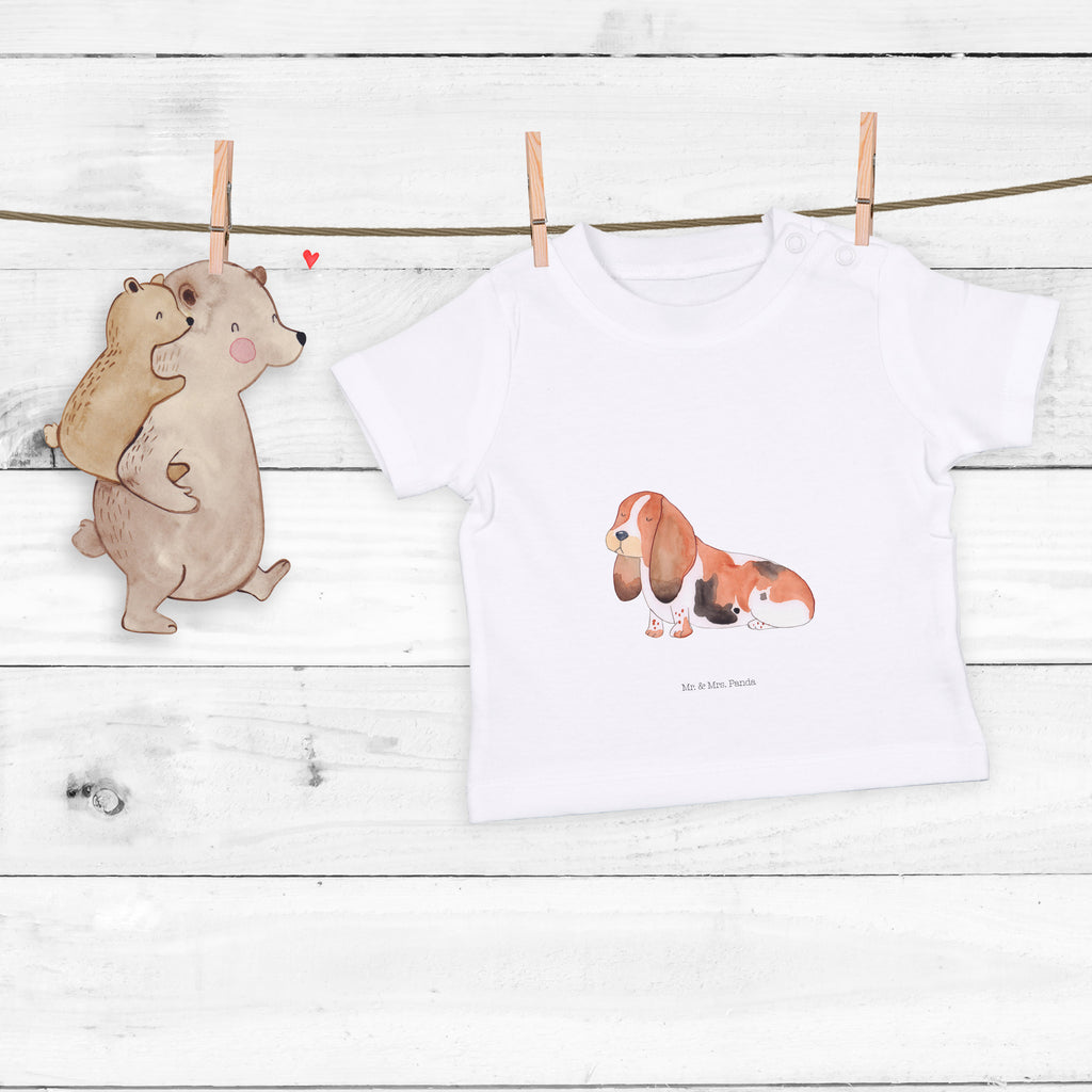 Organic Baby Shirt Hund Basset Hound Baby T-Shirt, Jungen Baby T-Shirt, Mädchen Baby T-Shirt, Shirt, Hund, Hundemotiv, Haustier, Hunderasse, Tierliebhaber, Hundebesitzer, Sprüche, Basset Hound, Basset, Hundeliebe, kinderlos