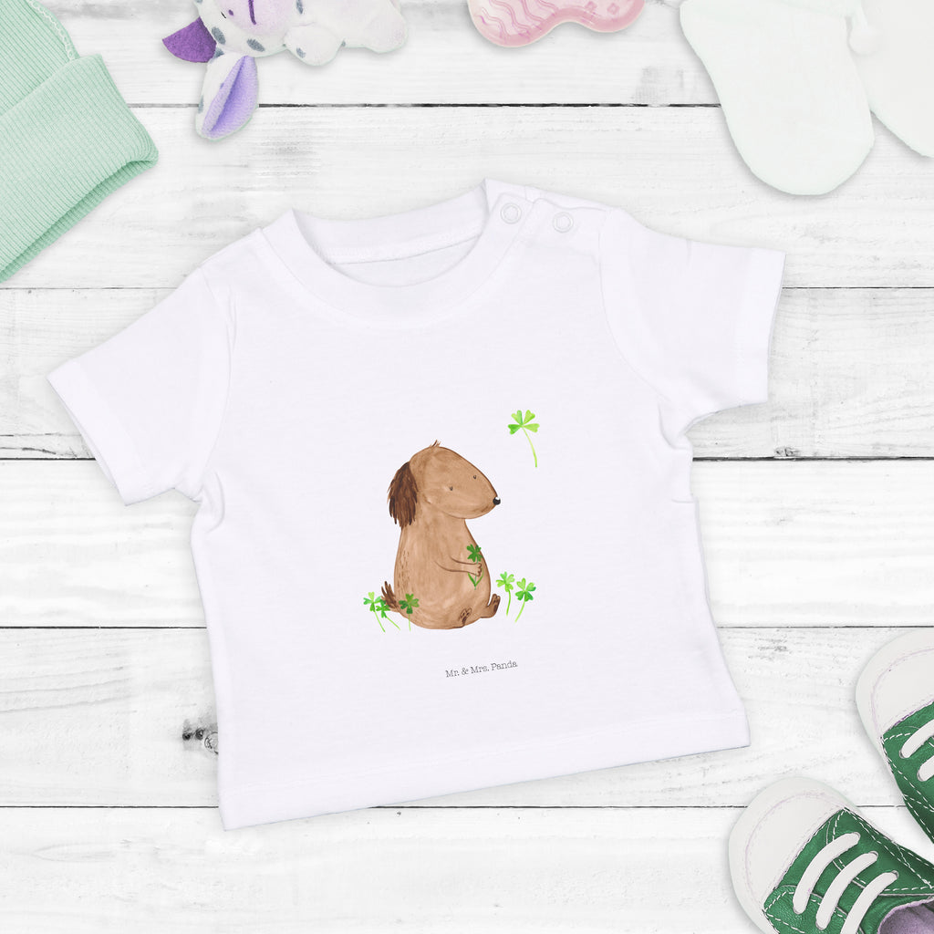 Organic Baby Shirt Hund Kleeblatt Baby T-Shirt, Jungen Baby T-Shirt, Mädchen Baby T-Shirt, Shirt, Hund, Hundemotiv, Haustier, Hunderasse, Tierliebhaber, Hundebesitzer, Sprüche, Kleeblatt, Glück, Tagträume, Motivation, Neuanfang, Geschenk, Glücksbringer, Selbstliebe, Achtsamkeit