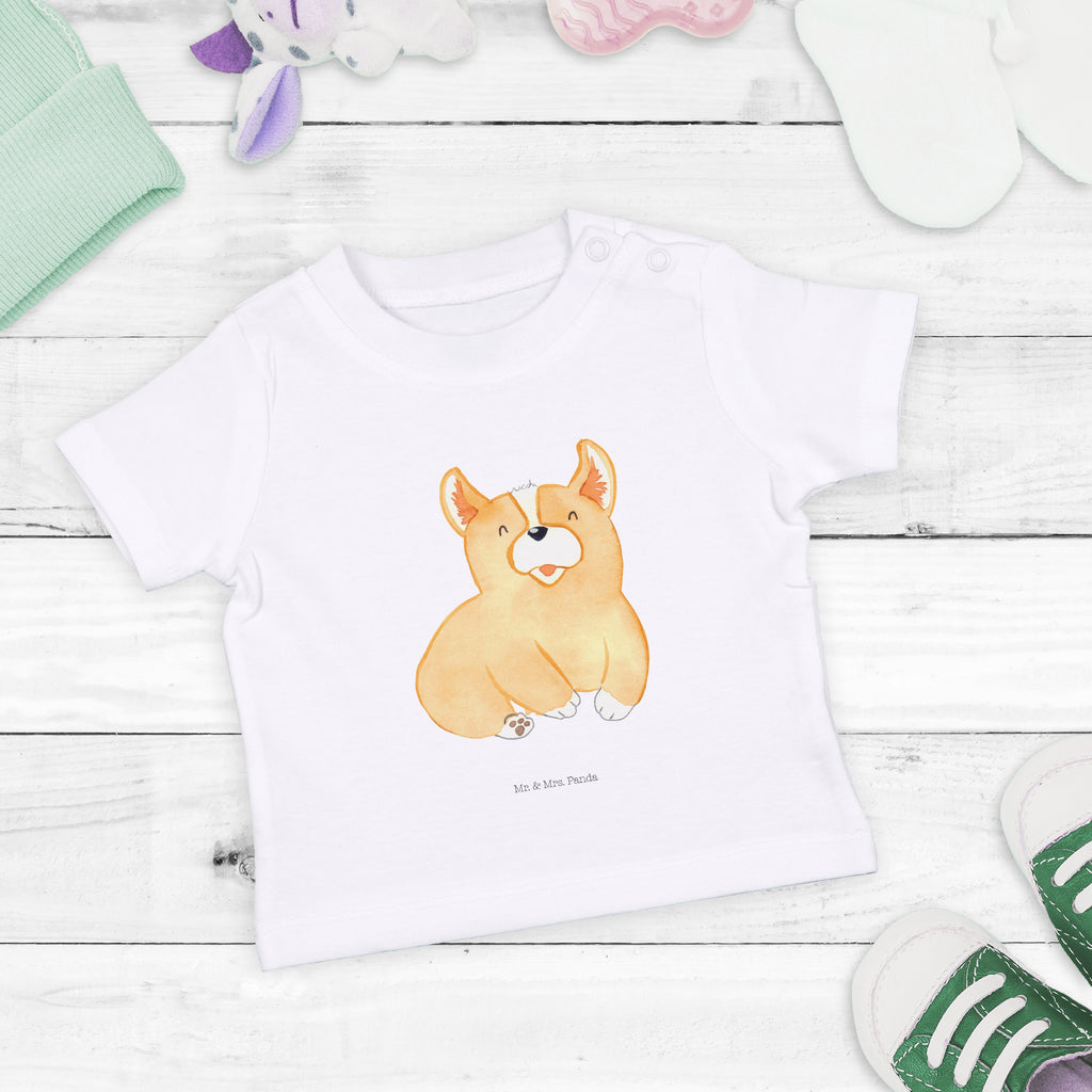 Organic Baby Shirt Corgie Baby T-Shirt, Jungen Baby T-Shirt, Mädchen Baby T-Shirt, Shirt, Hund, Hundemotiv, Haustier, Hunderasse, Tierliebhaber, Hundebesitzer, Sprüche, Corgie, Welsh Corgie Pembroke, britisch, Motivation, Spruch, Hundespruch, Lebensfreude