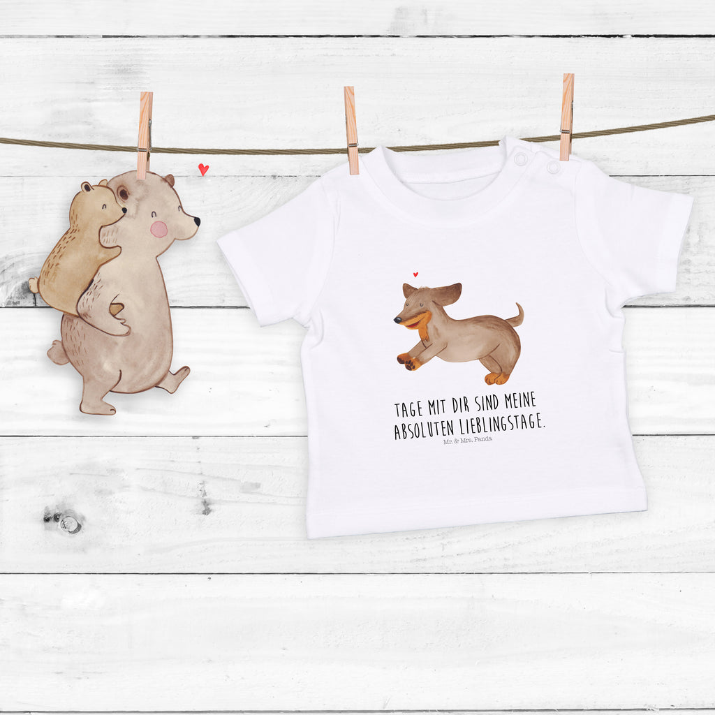 Organic Baby Shirt Hund Dackel fröhlich Baby T-Shirt, Jungen Baby T-Shirt, Mädchen Baby T-Shirt, Shirt, Hund, Hundemotiv, Haustier, Hunderasse, Tierliebhaber, Hundebesitzer, Sprüche, Hunde, Dackel, Dachshund, happy dog