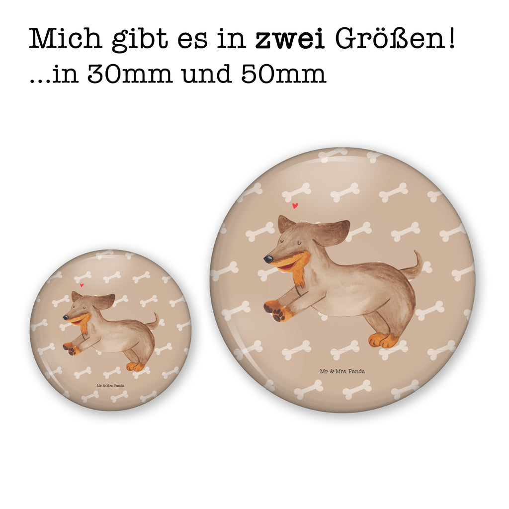 50mm Button Hund Dackel fröhlich 50mm Button, Button, Pin, Anstecknadel, Hund, Hundemotiv, Haustier, Hunderasse, Tierliebhaber, Hundebesitzer, Sprüche, Hunde, Dackel, Dachshund, happy dog