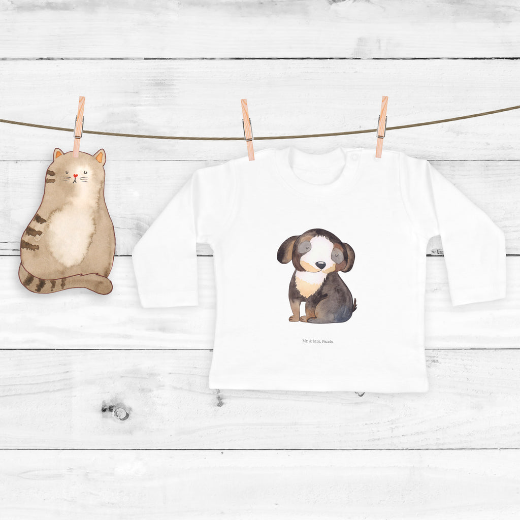 12-18 Monate Baby Longsleeve Hund entspannt Mädchen, Jungen, Baby, Langarm, Bio, Kleidung, Hund, Hundemotiv, Haustier, Hunderasse, Tierliebhaber, Hundebesitzer, Sprüche, schwarzer Hund, Hundeliebe, Liebe, Hundeglück