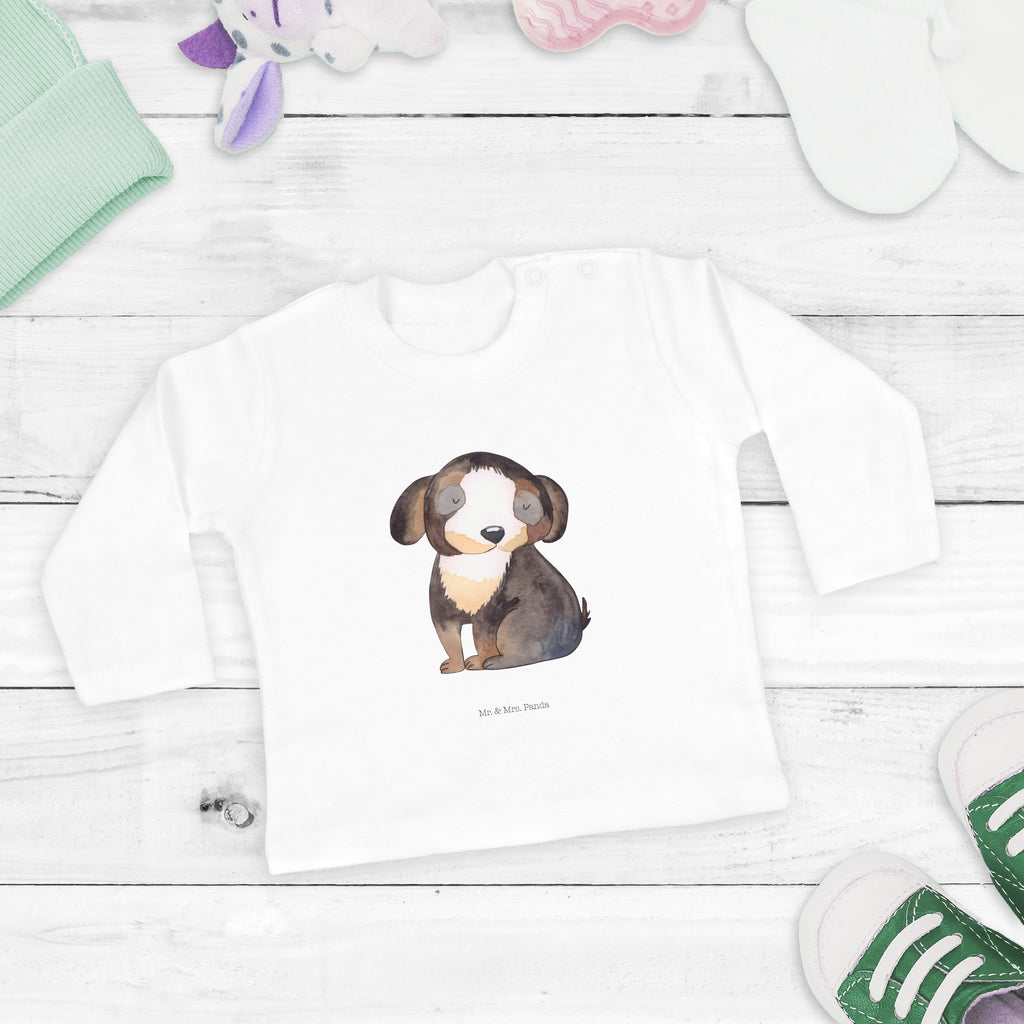 12-18 Monate Baby Longsleeve Hund entspannt Mädchen, Jungen, Baby, Langarm, Bio, Kleidung, Hund, Hundemotiv, Haustier, Hunderasse, Tierliebhaber, Hundebesitzer, Sprüche, schwarzer Hund, Hundeliebe, Liebe, Hundeglück