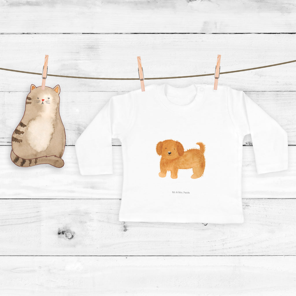 3-6 Monate Baby Longsleeve Hund flauschig Mädchen, Jungen, Baby, Langarm, Bio, Kleidung, Hund, Hundemotiv, Haustier, Hunderasse, Tierliebhaber, Hundebesitzer, Sprüche, Hunde, Frauchen, Hundemama, Hundeliebe