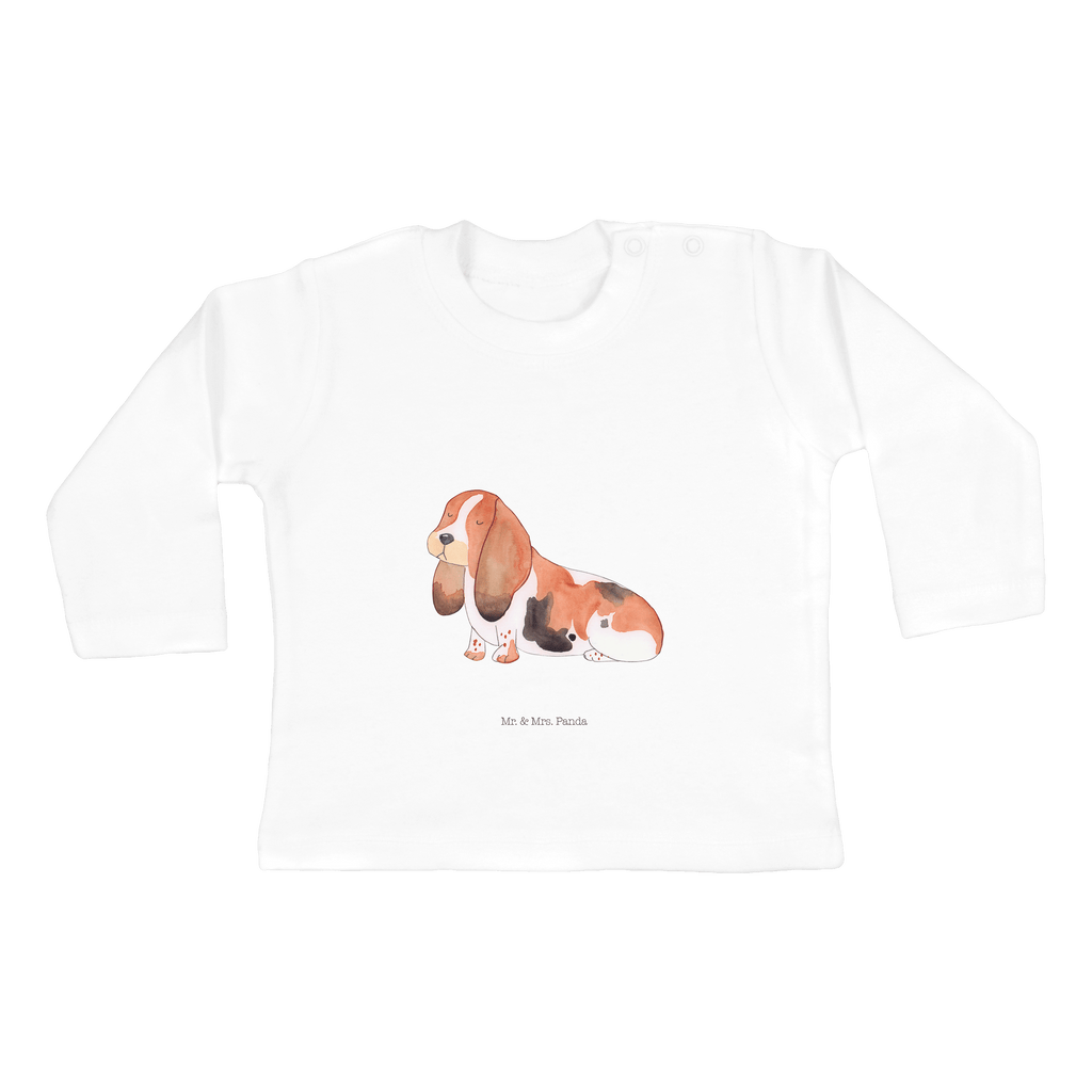 3-6 Monate Baby Longsleeve Hund Basset Hound Mädchen, Jungen, Baby, Langarm, Bio, Kleidung, Hund, Hundemotiv, Haustier, Hunderasse, Tierliebhaber, Hundebesitzer, Sprüche, Basset Hound, Basset, Hundeliebe, kinderlos