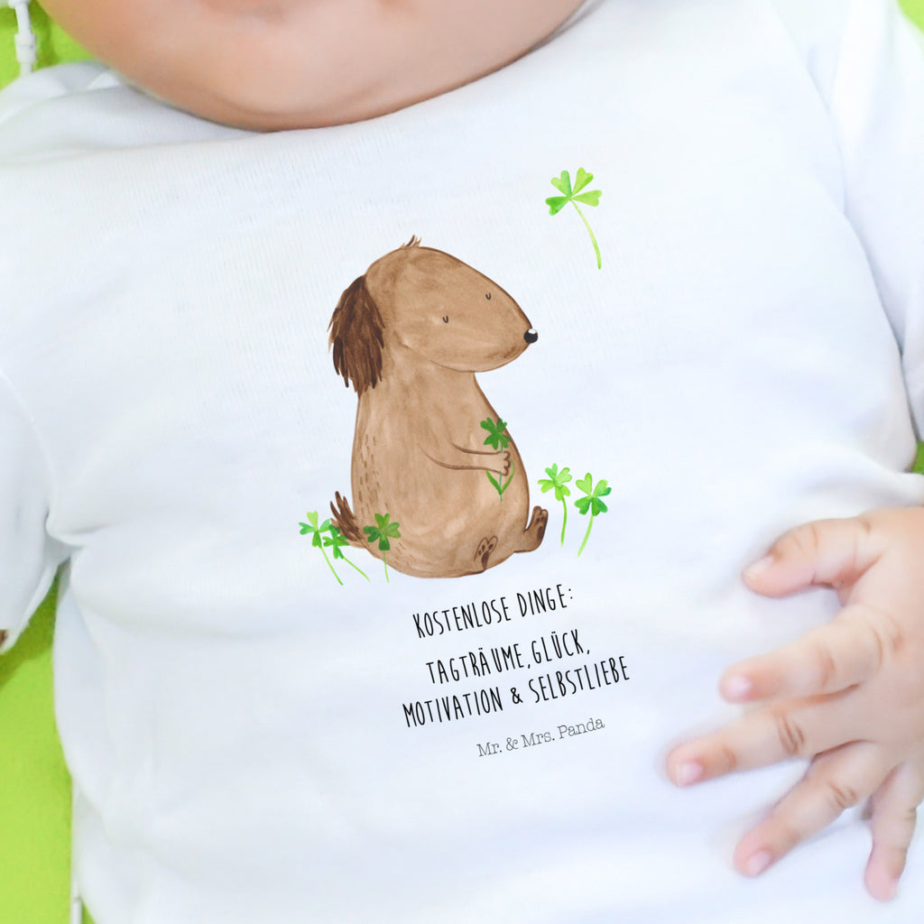 12-18 Monate Baby Longsleeve Hund Kleeblatt Mädchen, Jungen, Baby, Langarm, Bio, Kleidung, Hund, Hundemotiv, Haustier, Hunderasse, Tierliebhaber, Hundebesitzer, Sprüche, Kleeblatt, Glück, Tagträume, Motivation, Neuanfang, Geschenk, Glücksbringer, Selbstliebe, Achtsamkeit