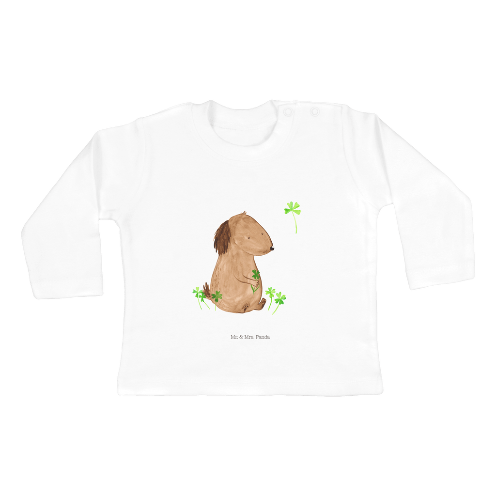12-18 Monate Baby Longsleeve Hund Kleeblatt Mädchen, Jungen, Baby, Langarm, Bio, Kleidung, Hund, Hundemotiv, Haustier, Hunderasse, Tierliebhaber, Hundebesitzer, Sprüche, Kleeblatt, Glück, Tagträume, Motivation, Neuanfang, Geschenk, Glücksbringer, Selbstliebe, Achtsamkeit