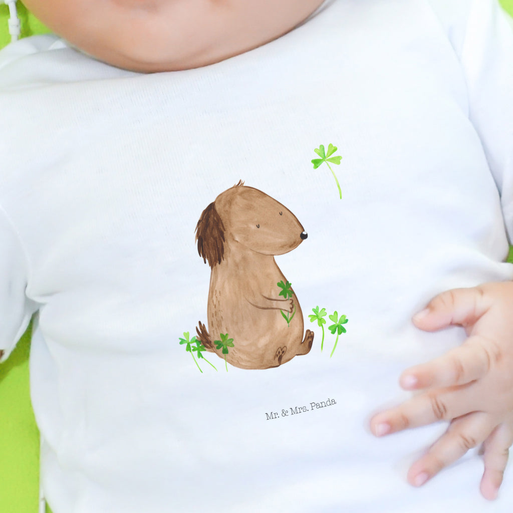 12-18 Monate Baby Longsleeve Hund Kleeblatt Mädchen, Jungen, Baby, Langarm, Bio, Kleidung, Hund, Hundemotiv, Haustier, Hunderasse, Tierliebhaber, Hundebesitzer, Sprüche, Kleeblatt, Glück, Tagträume, Motivation, Neuanfang, Geschenk, Glücksbringer, Selbstliebe, Achtsamkeit