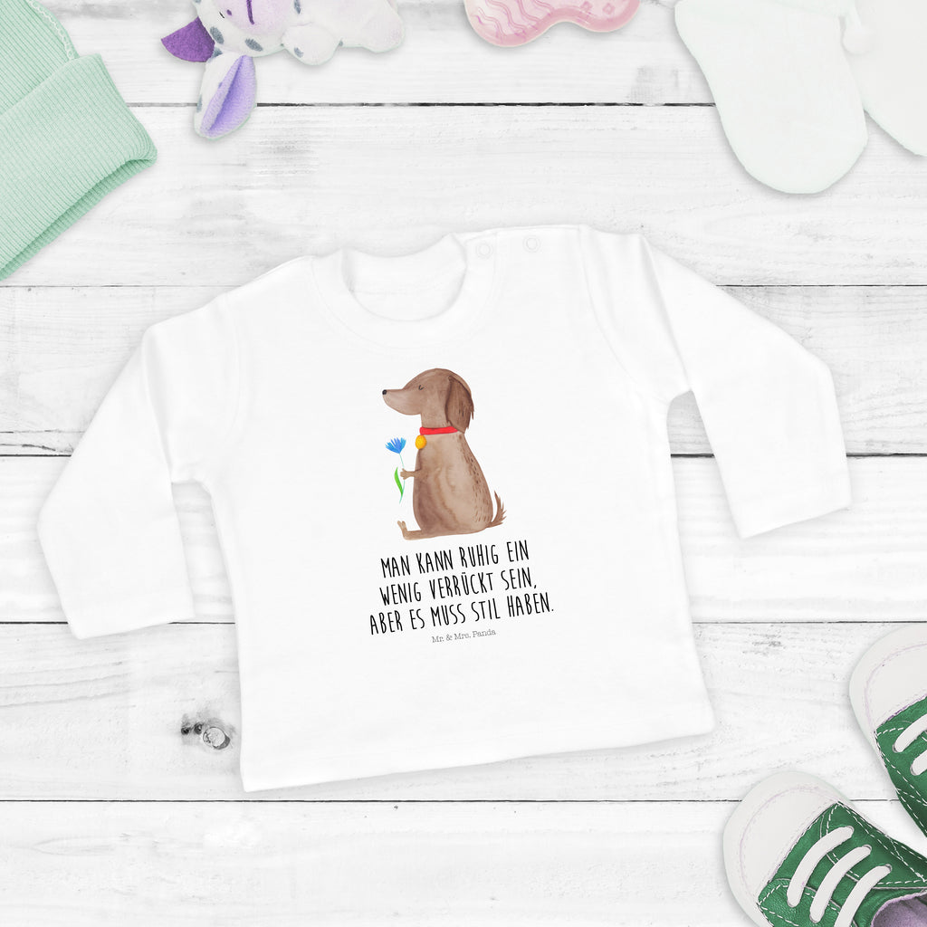 18-24 Monate Baby Longsleeve Hund Blume Mädchen, Jungen, Baby, Langarm, Bio, Kleidung, Longsleeve, Hund, Hundemotiv, Haustier, Hunderasse, Tierliebhaber, Hundebesitzer, Sprüche, Hunde, Frauchen, Hundeliebe