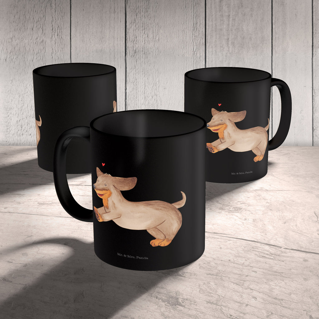Tasse Hund Dackel fröhlich Hund, Hunde, Dackel, Dachshund, happy dog Becher, Kaffeetasse, Kaffeebecher, Tee, Frühstück, Büro  Hund, Hundemotiv, Haustier, Hunderasse, Tierliebhaber, Hundebesitzer, Sprüche