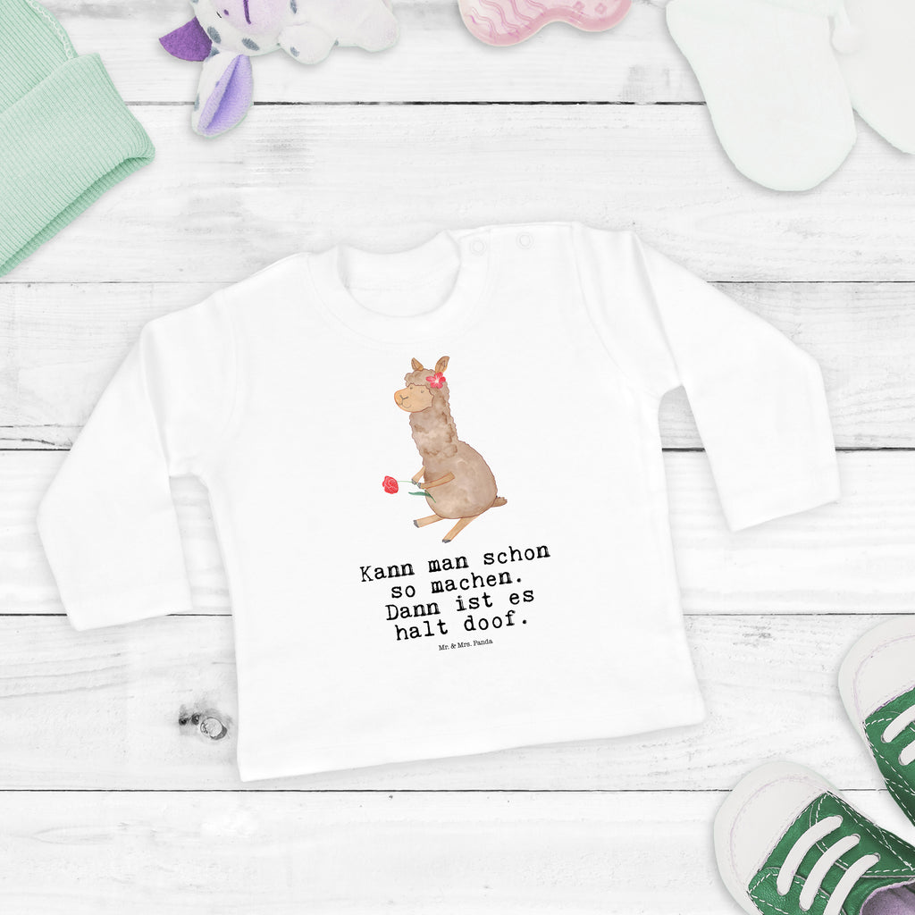 12-18 Monate Baby Longsleeve Alpaka Blume Mädchen, Jungen, Baby, Langarm, Bio, Kleidung, Alpaka, Lama, Blume, Lamas, Alpaka Zitat, Alpaka Spruch, Alpaka Dekor, Alpaka Geschenk, Alpaka Dekoration, Alpaka Witz, Motiv Alpaka