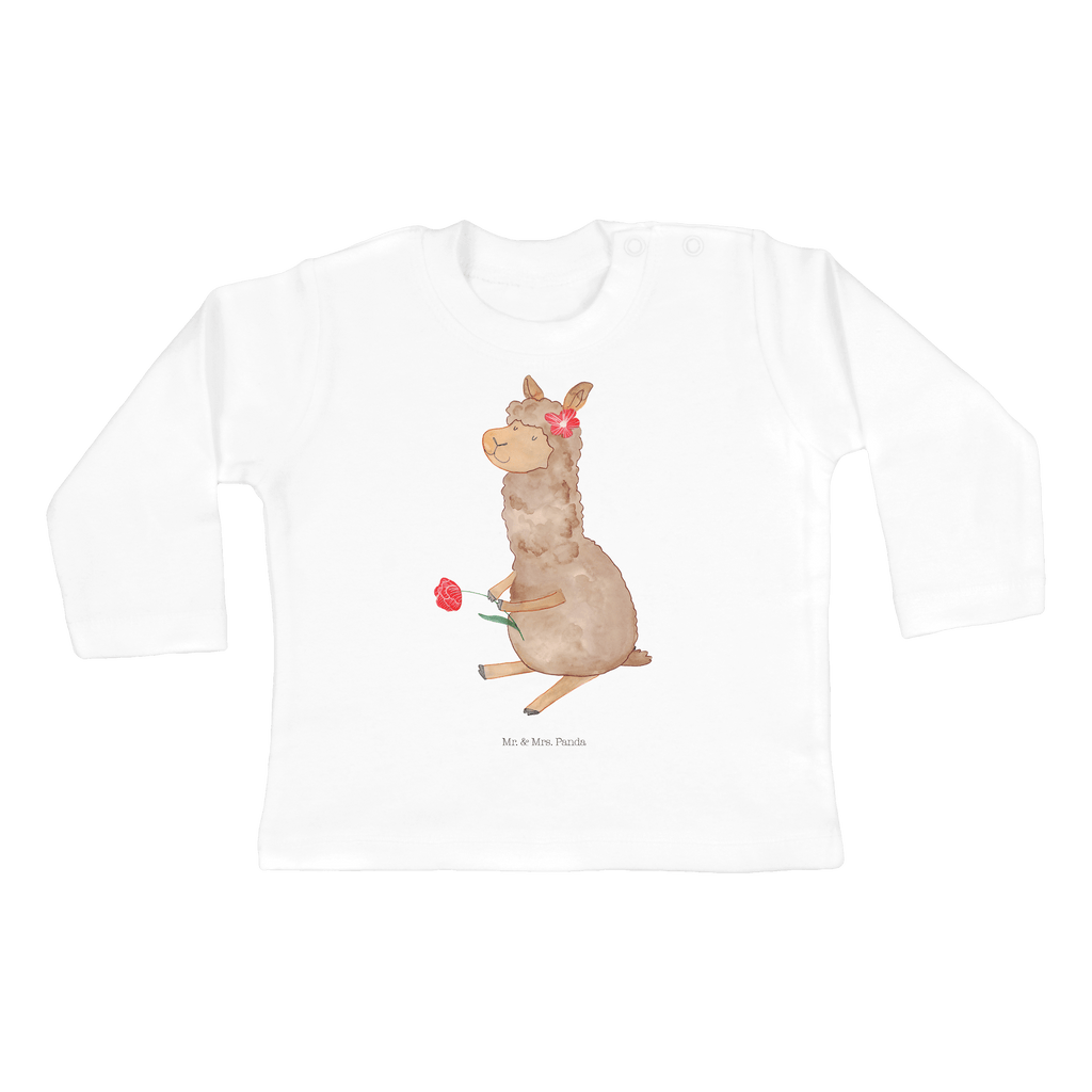 12-18 Monate Baby Longsleeve Alpaka Blume Mädchen, Jungen, Baby, Langarm, Bio, Kleidung, Alpaka, Lama, Blume, Lamas, Alpaka Zitat, Alpaka Spruch, Alpaka Dekor, Alpaka Geschenk, Alpaka Dekoration, Alpaka Witz, Motiv Alpaka