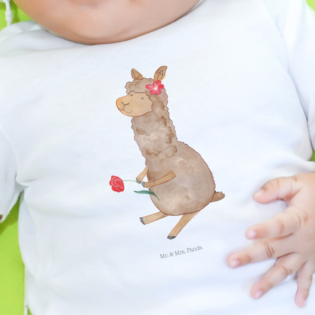 12-18 Monate Baby Longsleeve Alpaka Blume Mädchen, Jungen, Baby, Langarm, Bio, Kleidung, Alpaka, Lama, Blume, Lamas, Alpaka Zitat, Alpaka Spruch, Alpaka Dekor, Alpaka Geschenk, Alpaka Dekoration, Alpaka Witz, Motiv Alpaka