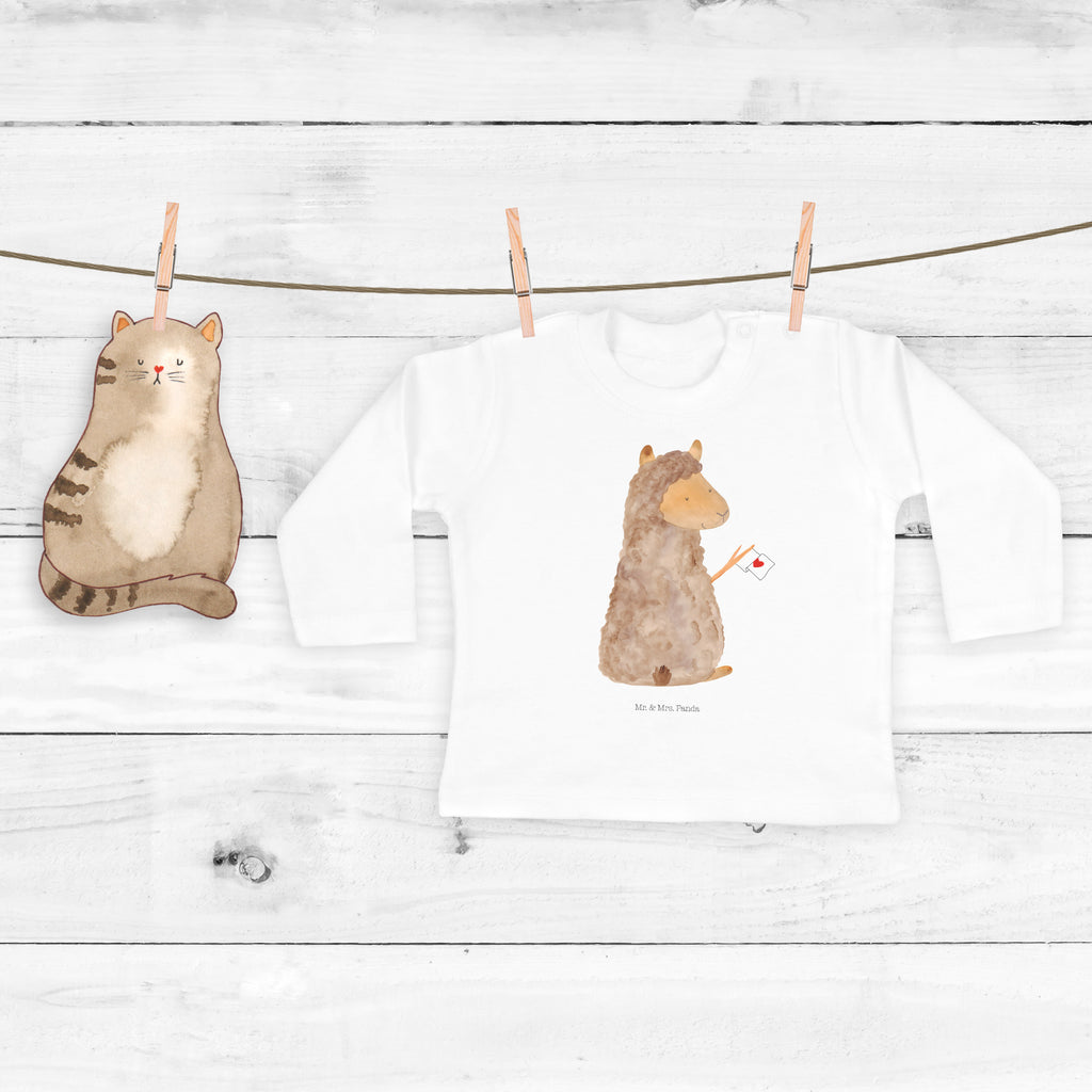 18-24 Monate Baby Longsleeve Alpaka Fahne Mädchen, Jungen, Baby, Langarm, Bio, Kleidung, Longsleeve, Alpaka, Lama, Alpakas, Lamas, Liebe