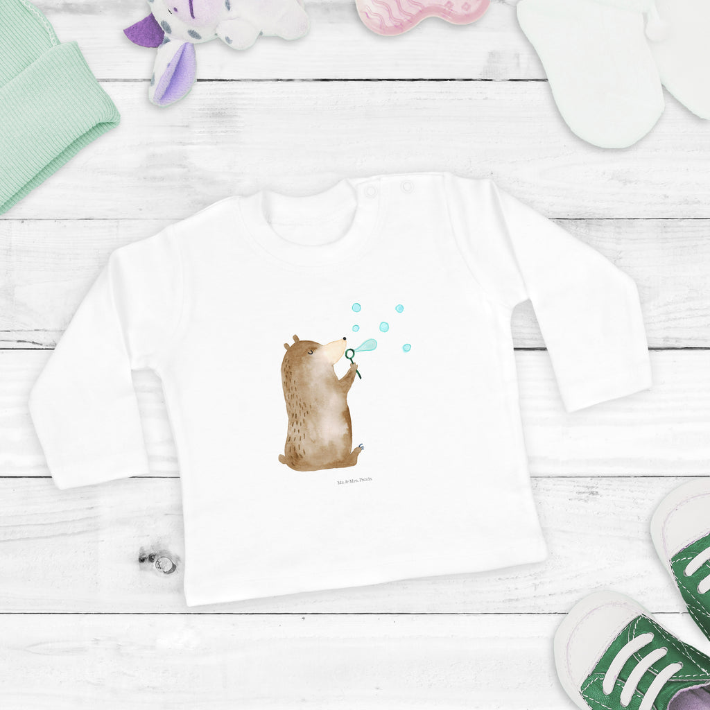 18-24 Monate Baby Longsleeve Bär Seifenblasen Mädchen, Jungen, Baby, Langarm, Bio, Kleidung, Longsleeve, Bär, Teddy, Teddybär, Seifenblasen Bär Lustig Sein Glücklich Traurig Happy