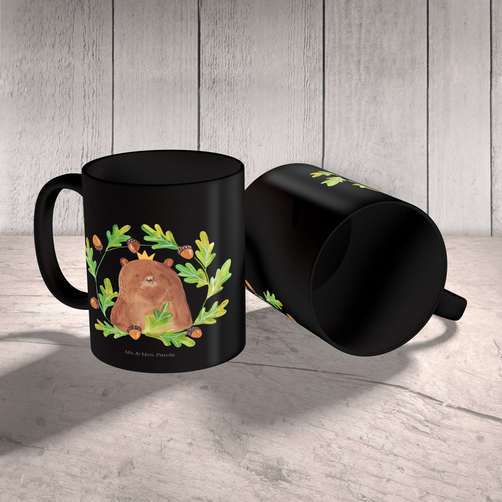 Tasse Bär König Papa, Bär, Papa Bär, bester Vater, bester Papa, weltbester Papa, Vatertag, Vater, Dad, Daddy, Papi, Becher, Kaffeetasse, Kaffeebecher, Tee, Frühstück, Büro  Bär, Teddy, Teddybär