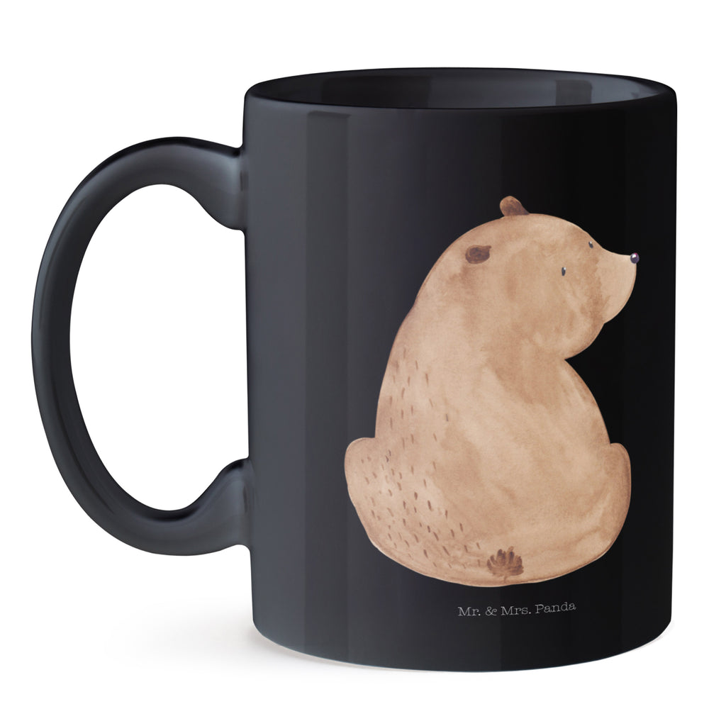 Tasse Bär Schulterblick Bär, Selbstachtung, Weltansicht, Motivation, Bären, Bärenliebe, Weisheit  Becher, Kaffeetasse, Kaffeebecher, Tee, Frühstück, Büro  Bär, Teddy, Teddybär