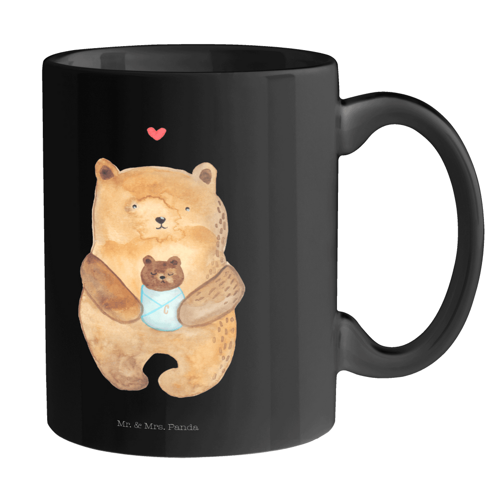 Tasse Bär mit Baby Bär, Eltern, Mutter, Baby, Taufe, Geburt, Nichte, Neffe, Enkel, Enkelin, Täufling, Geburtstag, Glückwunsch Becher, Kaffeetasse, Kaffeebecher, Tee, Frühstück, Büro  Bär, Teddy, Teddybär