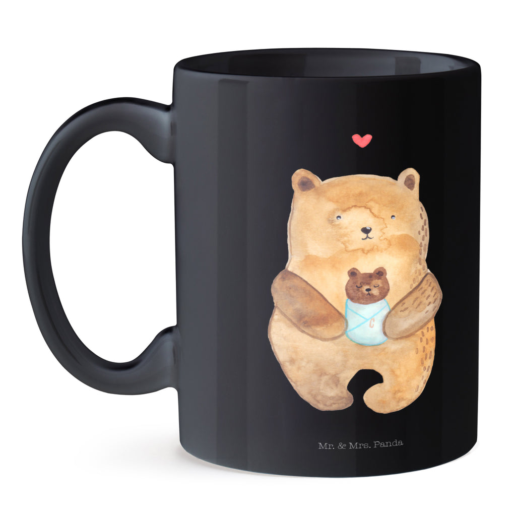 Tasse Bär mit Baby Bär, Eltern, Mutter, Baby, Taufe, Geburt, Nichte, Neffe, Enkel, Enkelin, Täufling, Geburtstag, Glückwunsch Becher, Kaffeetasse, Kaffeebecher, Tee, Frühstück, Büro  Bär, Teddy, Teddybär