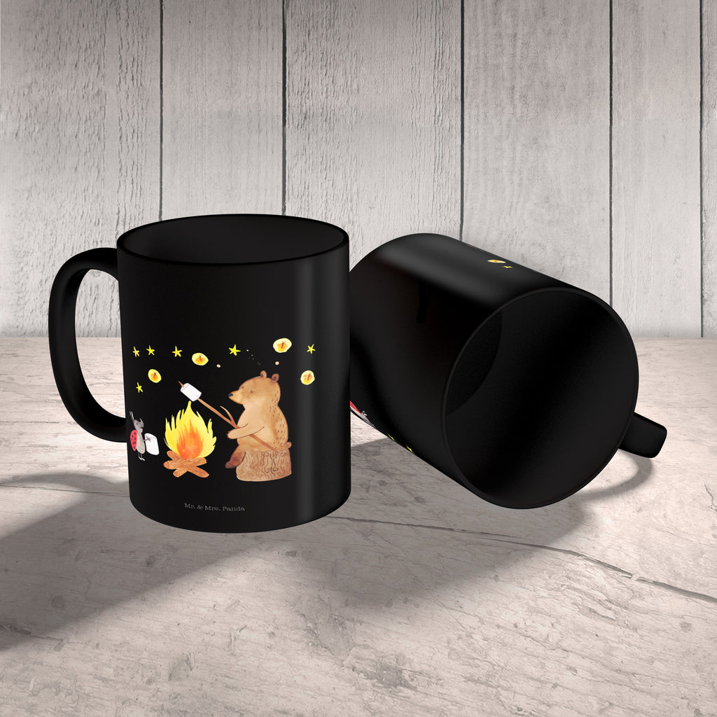 Tasse Bär & Marienkäfer Lagerfeuer Lagerfeuer, Bär,  Becher, Kaffeetasse, Kaffeebecher, Tee, Frühstück, Büro  Bär, Teddy, Teddybär
