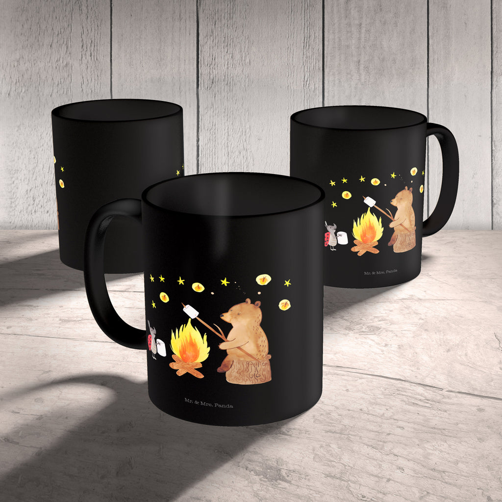 Tasse Bär & Marienkäfer Lagerfeuer Lagerfeuer, Bär,  Becher, Kaffeetasse, Kaffeebecher, Tee, Frühstück, Büro  Bär, Teddy, Teddybär