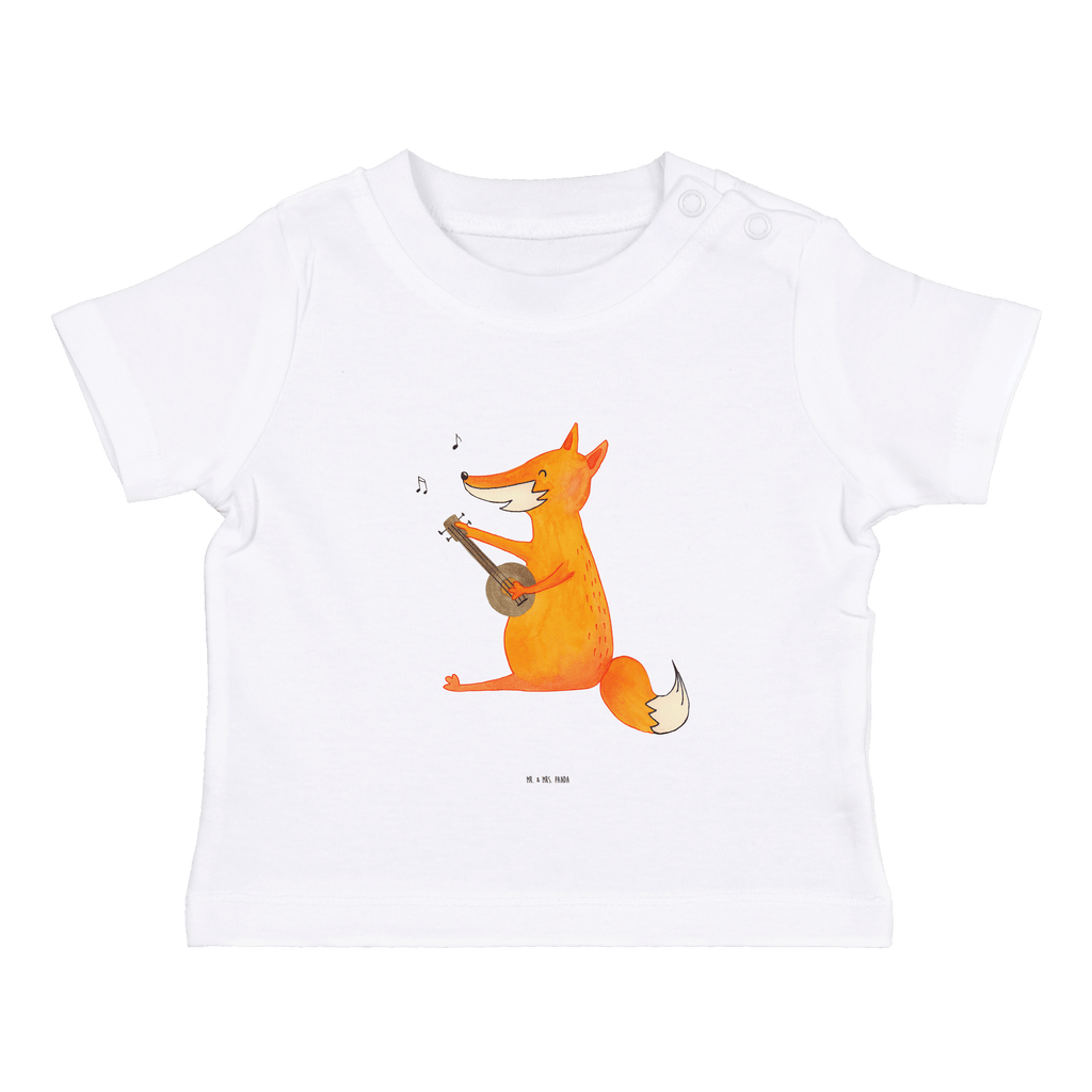 Organic Baby Shirt Fuchs Gitarre Baby T-Shirt, Jungen Baby T-Shirt, Mädchen Baby T-Shirt, Shirt, Fuchs, Füchse, Geschenk Musiker, Musik Spruch, Musikerin, Sänger, Sängerin, Gitarre