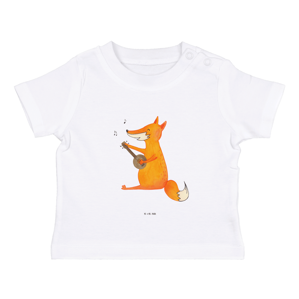 Organic Baby Shirt Fuchs Gitarre Baby T-Shirt, Jungen Baby T-Shirt, Mädchen Baby T-Shirt, Shirt, Fuchs, Füchse, Geschenk Musiker, Musik Spruch, Musikerin, Sänger, Sängerin, Gitarre